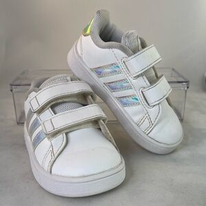 Adidas Retro Grand Court Shoes white sneakers Size 5K